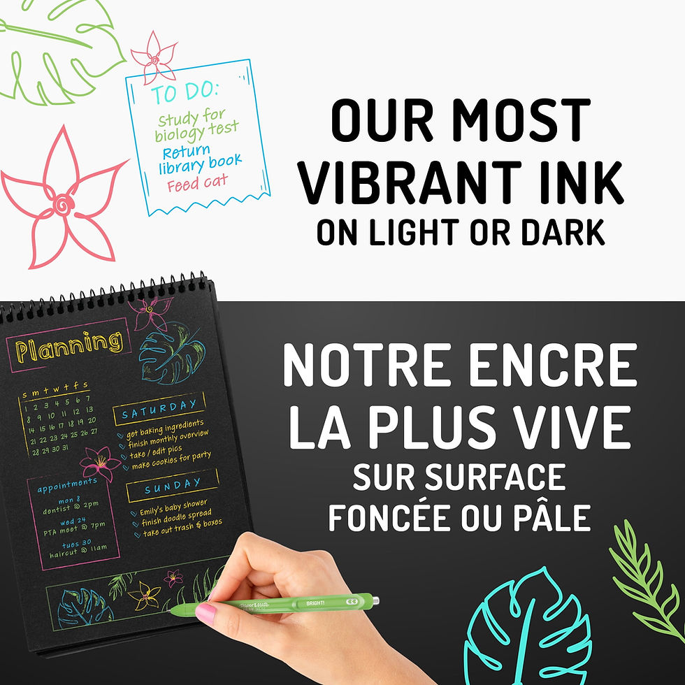 Thumbnail: Paper Mate InkJoy Bright Pens, Gel Pens with Paint-like Ink, Medium Point (0.7 m