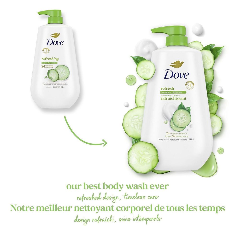 Thumbnail: Dove Body Wash with Pump Refresh Cucumber and Green Tea 24hr Moisturizing Skin C