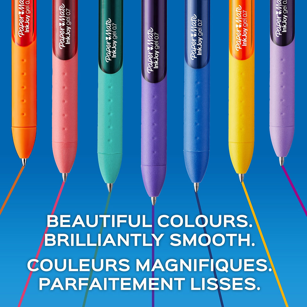 Thumbnail: Paper Mate InkJoy Gel Pens, Medium Point (0.7 mm), Retractable, Assorted Colours