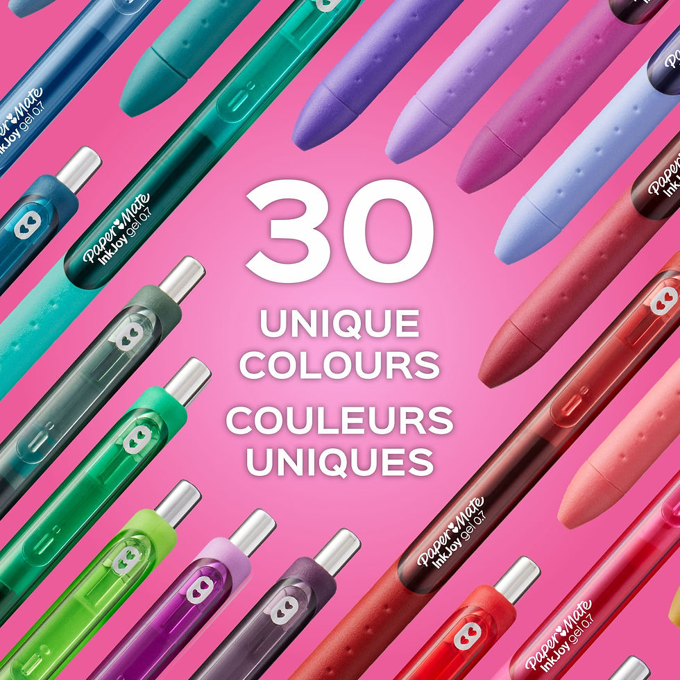 Thumbnail: Paper Mate InkJoy Gel Pens, Medium Point (0.7 mm), Retractable, Assorted Colours