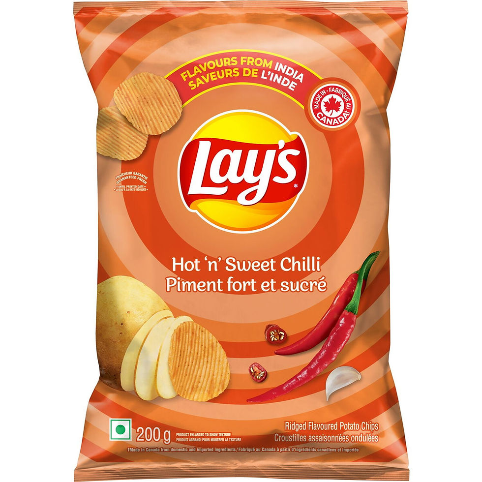 Thumbnail: Lay's Hot 'n' Sweet Chilli Ridged flavoured Potato Chips