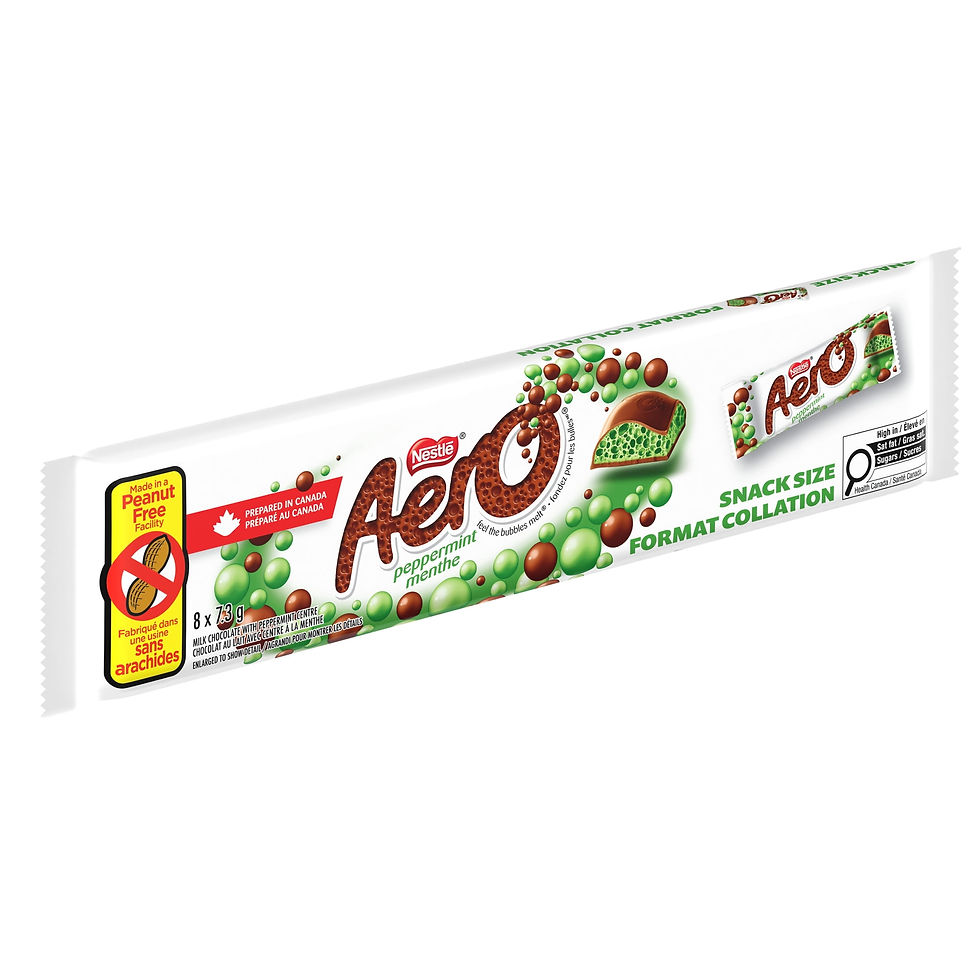 Thumbnail: Aero Peppermint Snack Size, Milk Chocolate, Individually Wrapped