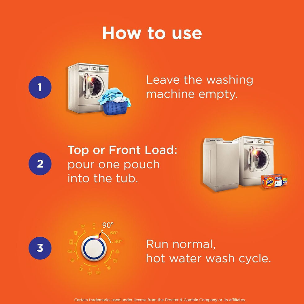 Thumbnail: Tide Washing Machine Cleaner with Oxi Powder, Odor Eliminator and Washer Residue