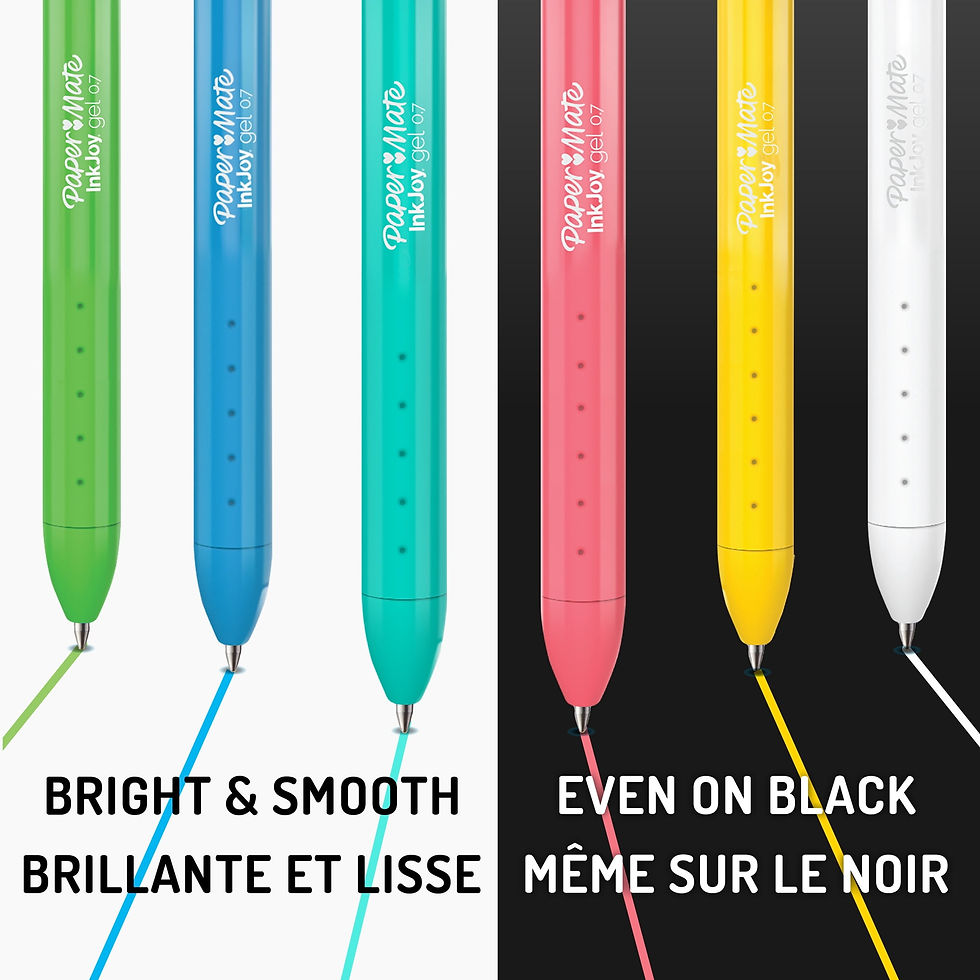 Thumbnail: Paper Mate InkJoy Bright Pens, Gel Pens with Paint-like Ink, Medium Point (0.7 m