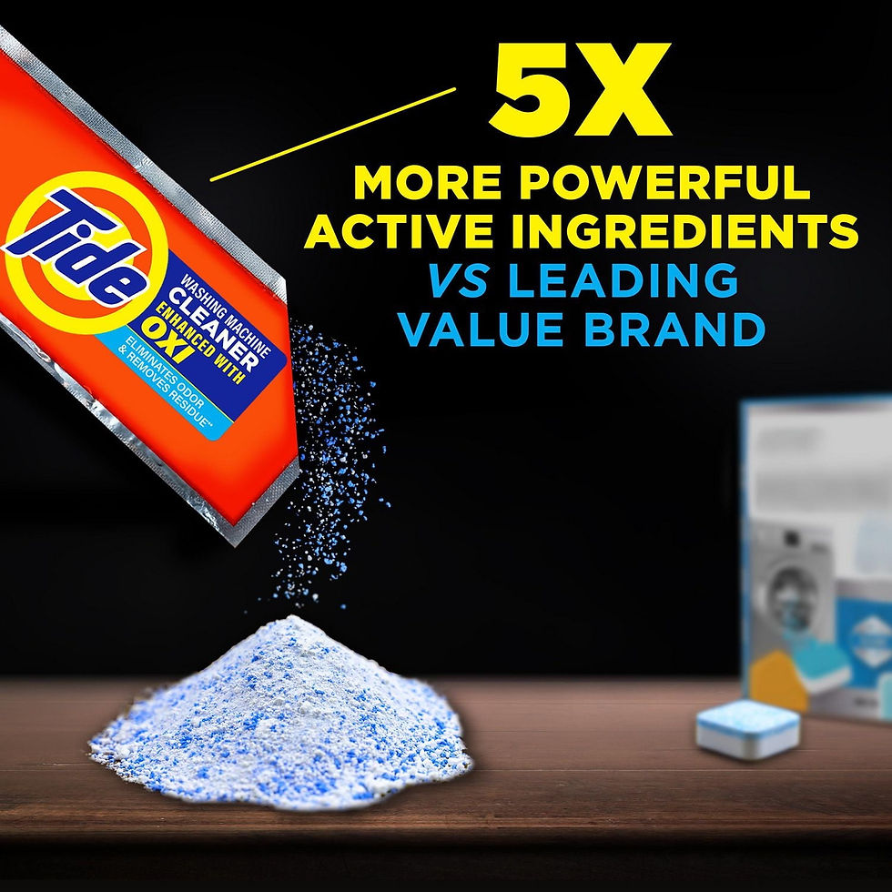 Thumbnail: Tide Washing Machine Cleaner with Oxi Powder, Odor Eliminator and Washer Residue