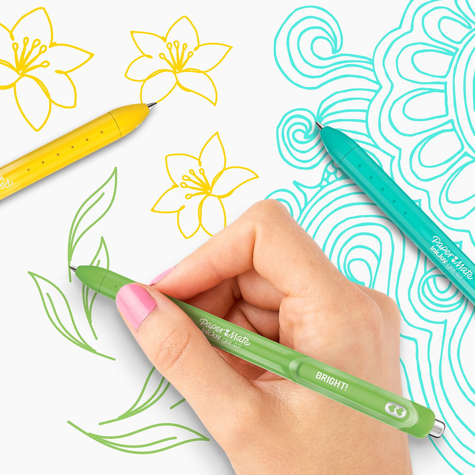 Thumbnail: Paper Mate InkJoy Gel Pens, Medium Point (0.7 mm), Retractable, Assorted Colours