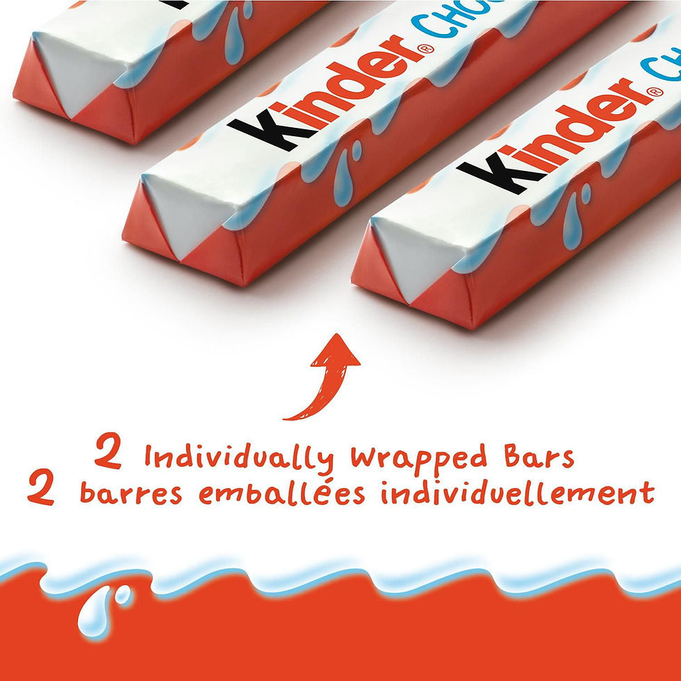 Thumbnail: KINDER CHOCOLATE/CHOCOLAT Milk Chocolate Bar With A Milky Filling, 2 Individuall