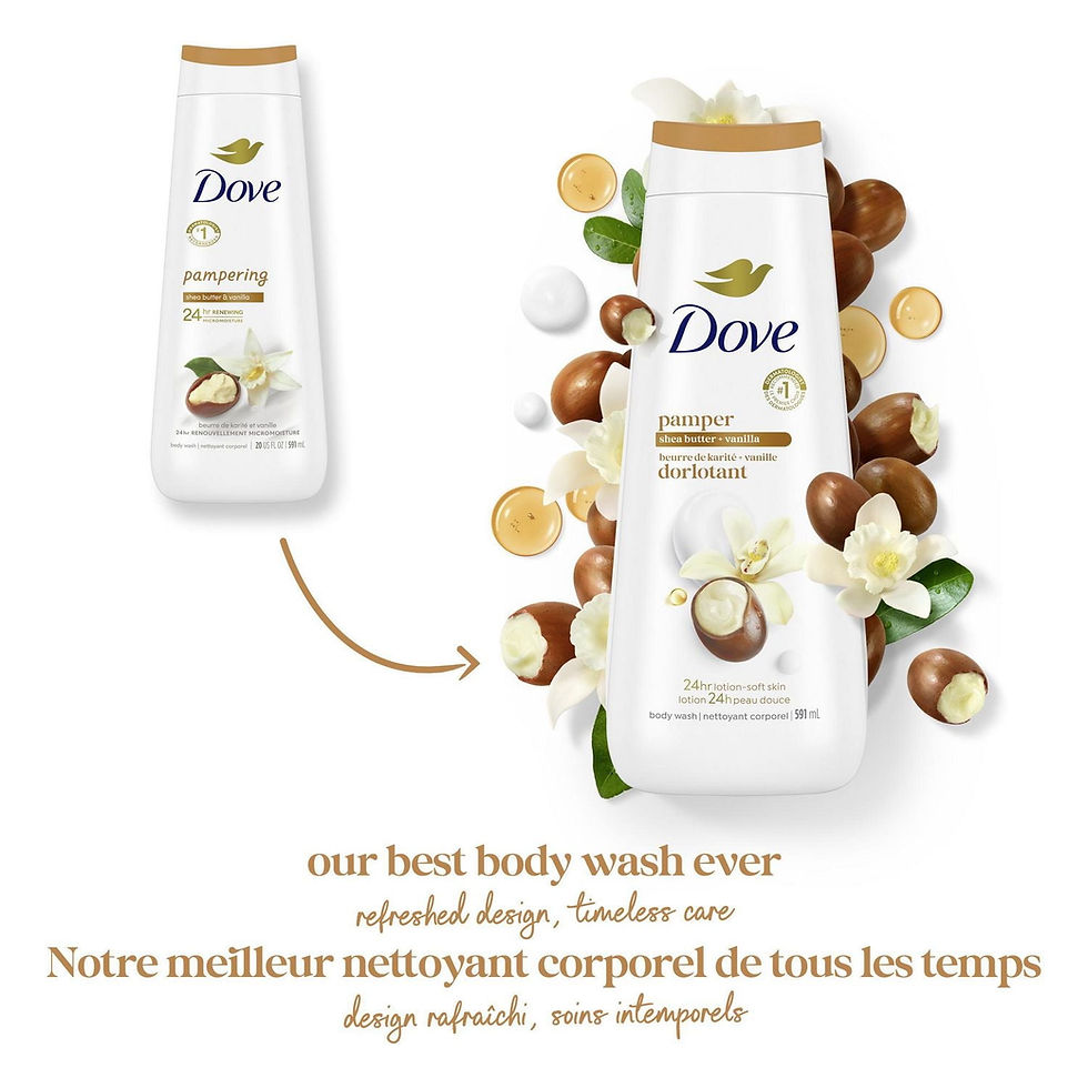 Thumbnail: Dove Body Wash Pamper Shea Butter & Vanilla 24hr Moisturizing Skin Cleanser for