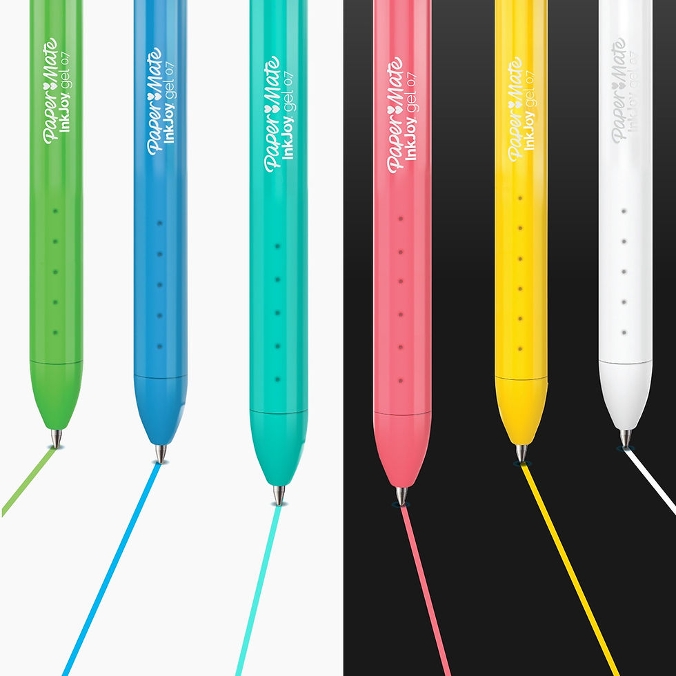 Thumbnail: Paper Mate InkJoy Bright Pens, Gel Pens with Paint-like Ink, Medium Point (0.7 m