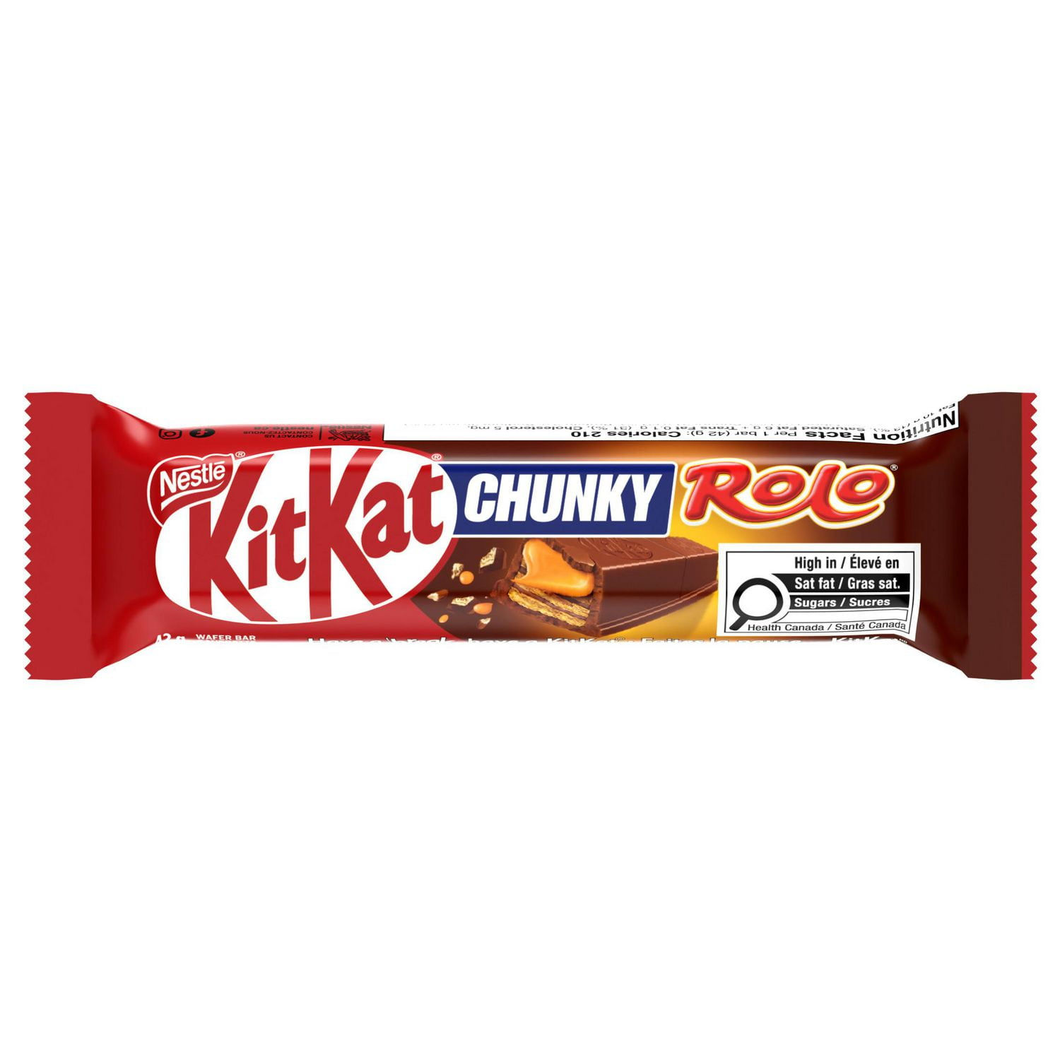 KITKAT CHUNKY Rolo, Crispy Wafers & Creamy Caramel in a Chocolatey Coating, Wafe