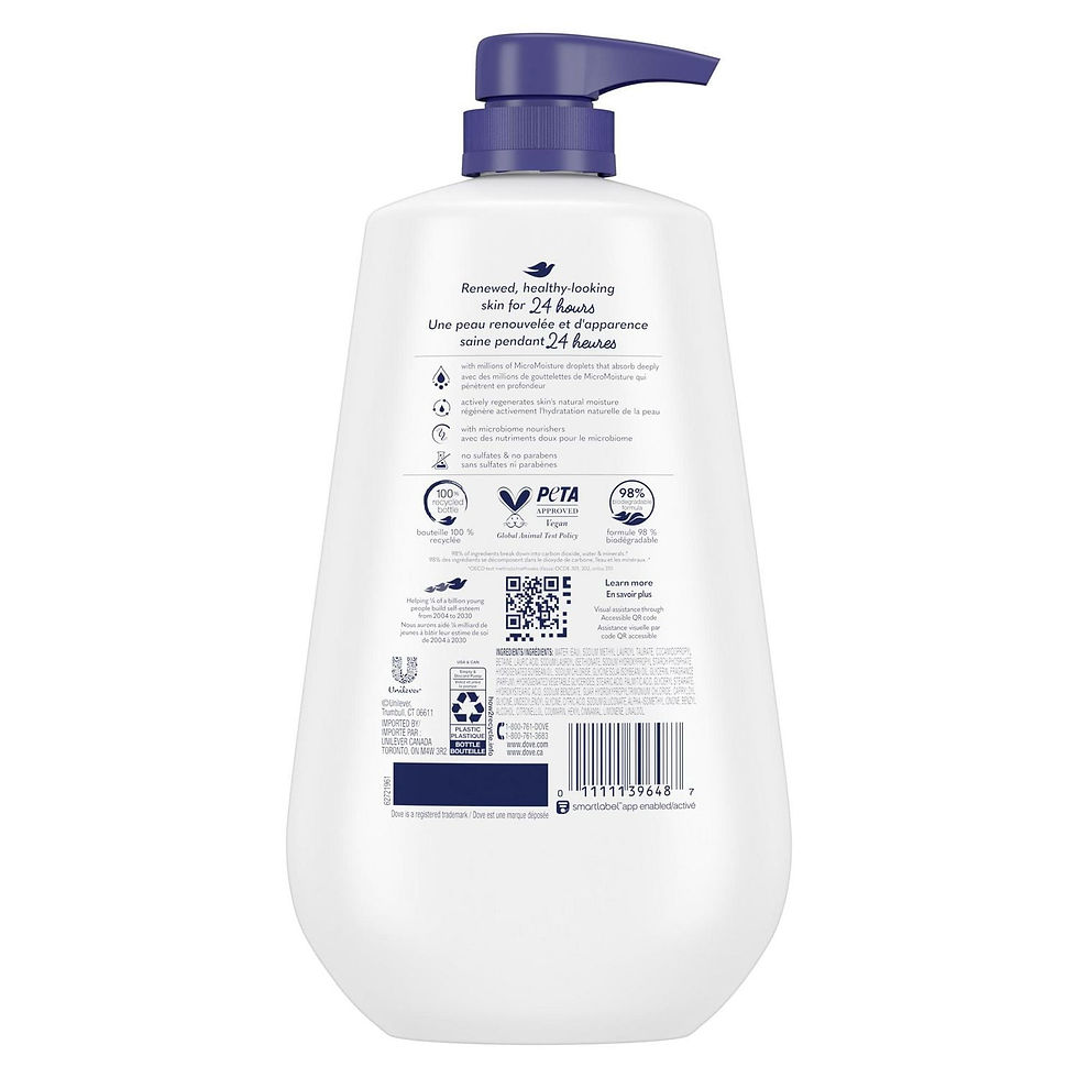 Thumbnail: Dove Body Wash Deep Moisture For 24hr Lotion-Soft Skin Moisturizing Skin Cleanse
