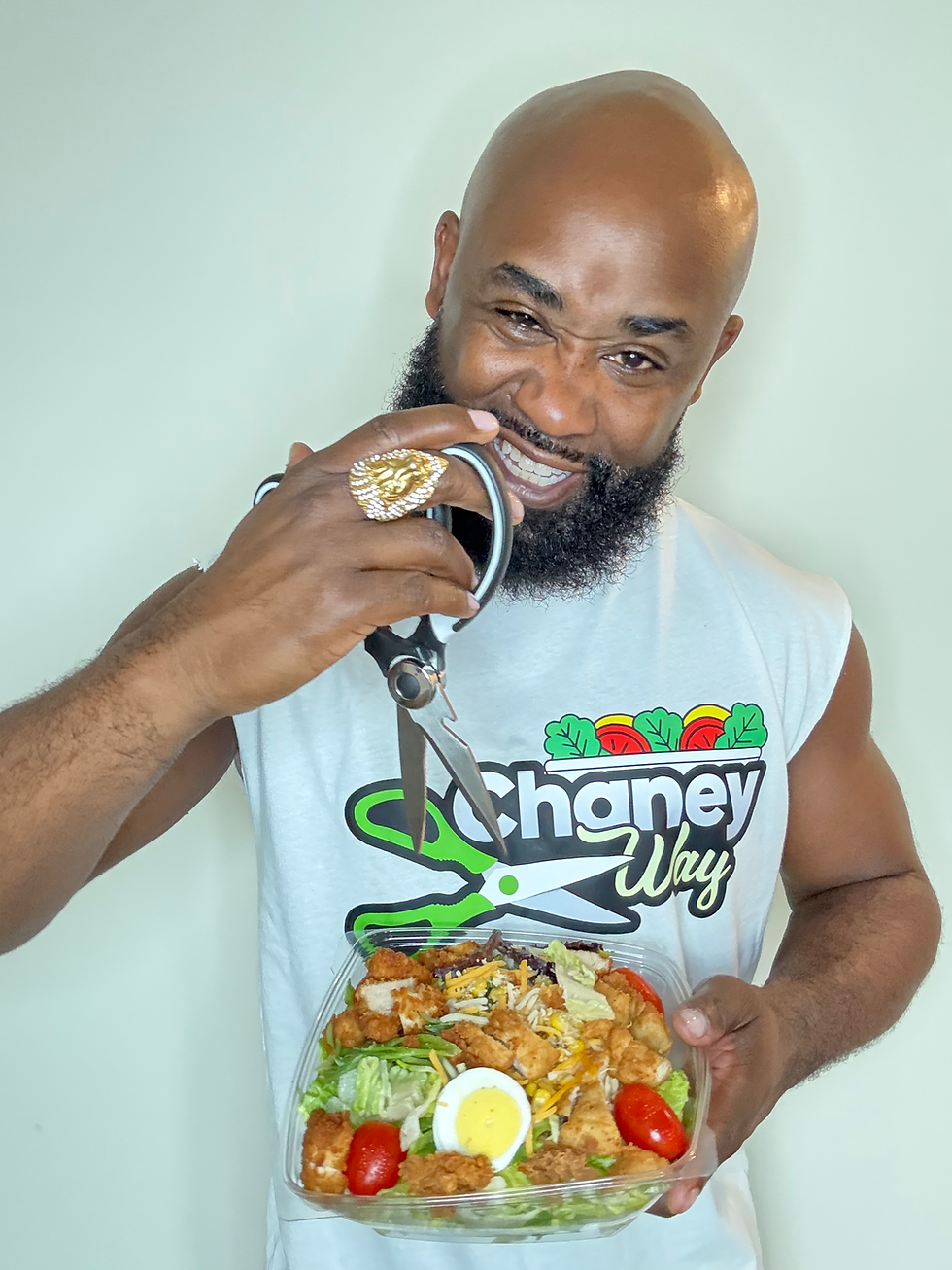 Thumbnail: Chop Salad 🥗 Scissors ✂️ & T-Shirt The Chaney Way