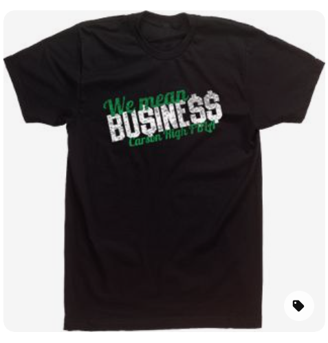 A Sample Of The T-Shirt that business club members will receive