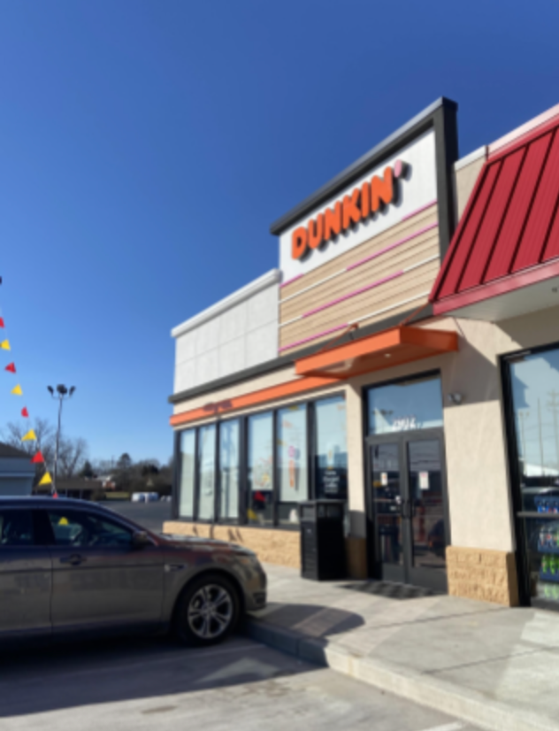 Front Of The Dunkin' Donuts Building