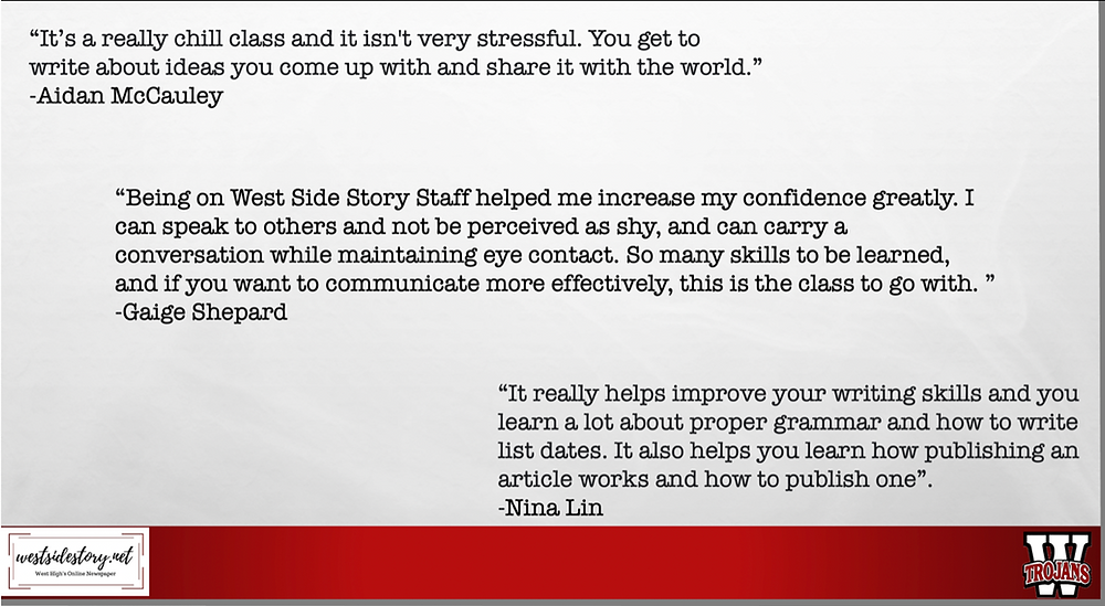 Quotes From Current & Former West Side Story Staff Members