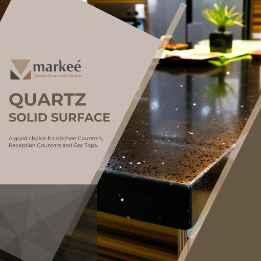 Quartz Solid Surface – A Good Choice for Kitchen Counters, Reception Counter, Bar tops