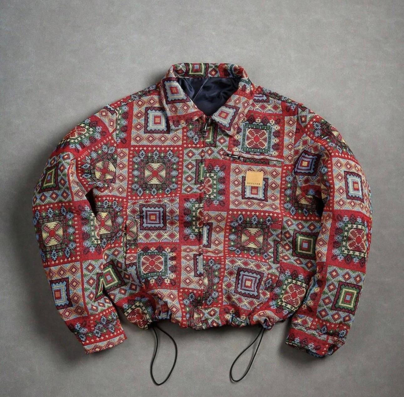 Fashionable Jacquard Woven Men’s Jacket for Fall Style