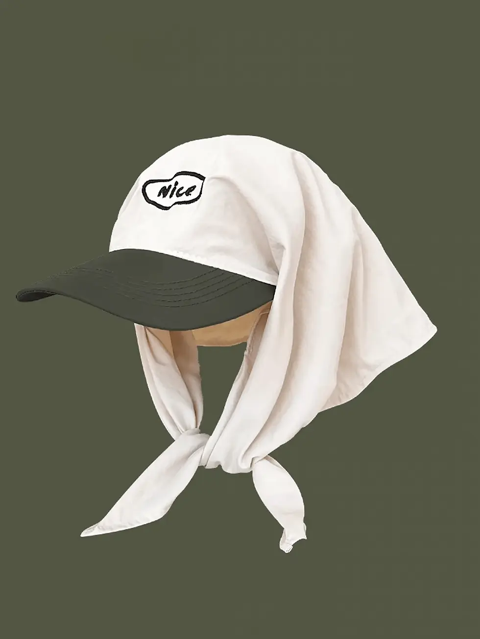 Thumbnail: Multicolor Letter Embroidered Sun‑Protection Visor Cap for Women