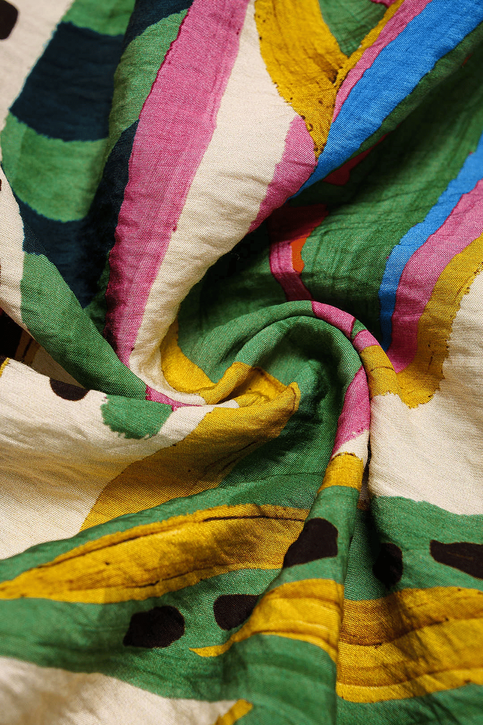Thumbnail: Leaves Contrast Print Wide Leg Pants Multicolor