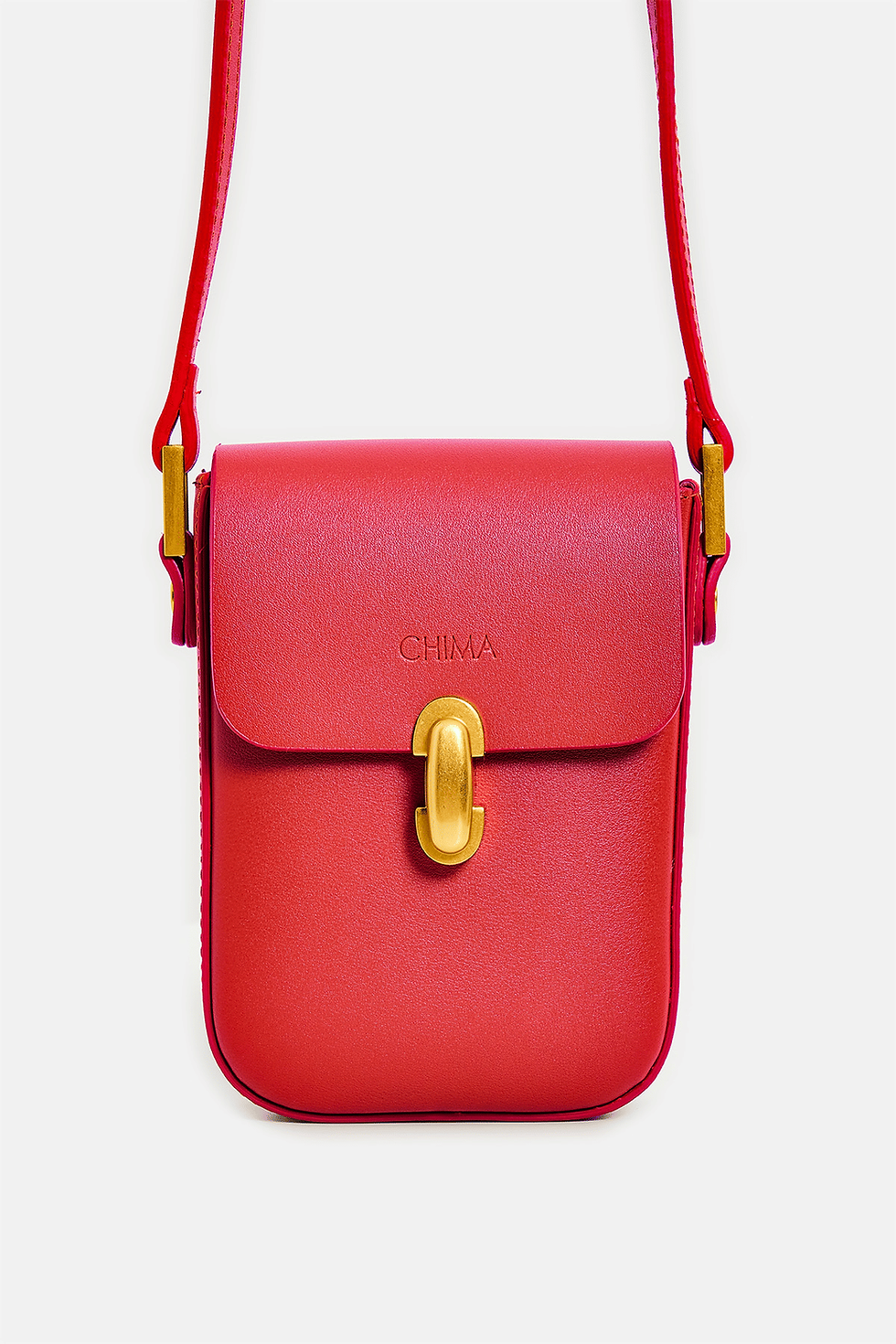 Thumbnail: Small Crossbody Mini Bag PVC Polyurethane Red