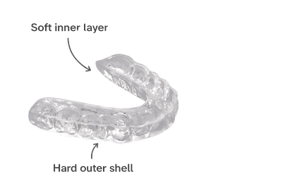 Hard and Soft flat occlusal splint – dual-layer nightguard for comfort and durability