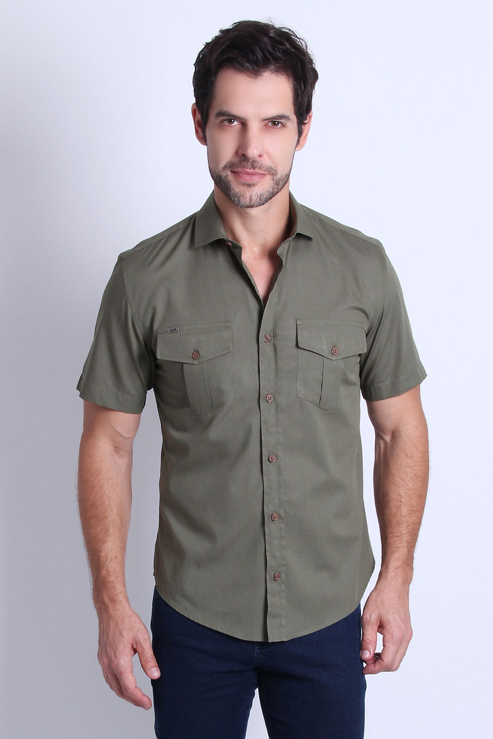Miniatura: Camisa young manga curta 100% algodão
