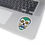 Thumbnail: White & Blue Sugarskull Kiss-Cut Stickers
