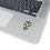 Thumbnail: White & Blue Sugarskull Kiss-Cut Stickers