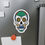 Thumbnail: White & Blue Sugarskull Die-Cut Magnets