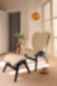 UMAGE_lifestyle_A Conversation Piece tall_ottoman_black oak_teddy white_Clava Up Wood_medi