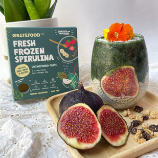 spiru;lina chia seed pudding