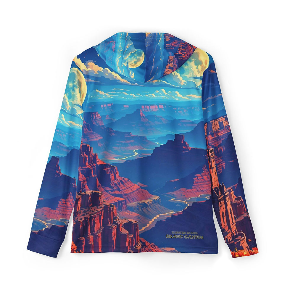 Thumbnail:  Beetle-Go Haunted Spaces Grand Canyon National Park Men's Warmup Hoodie