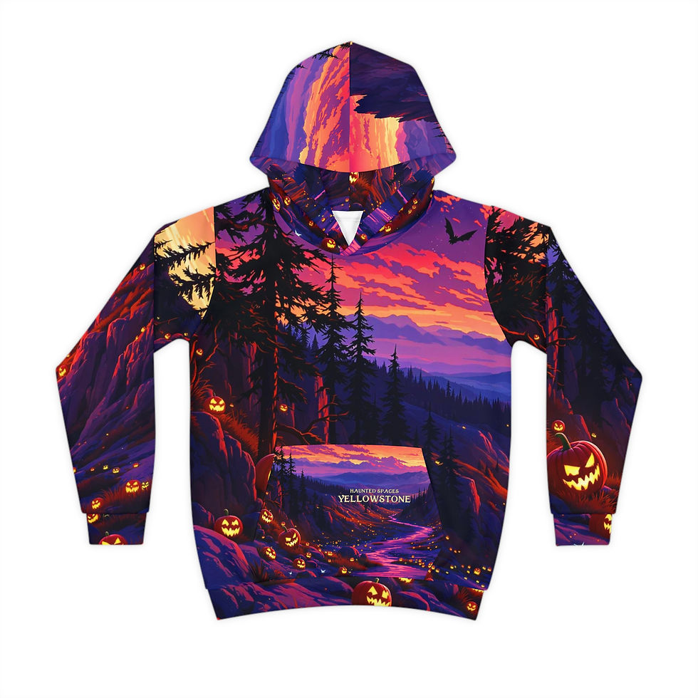 Thumbnail: Beetle-Go Haunted Spaces: Yellowstone Cozy Kids Sweatshirt