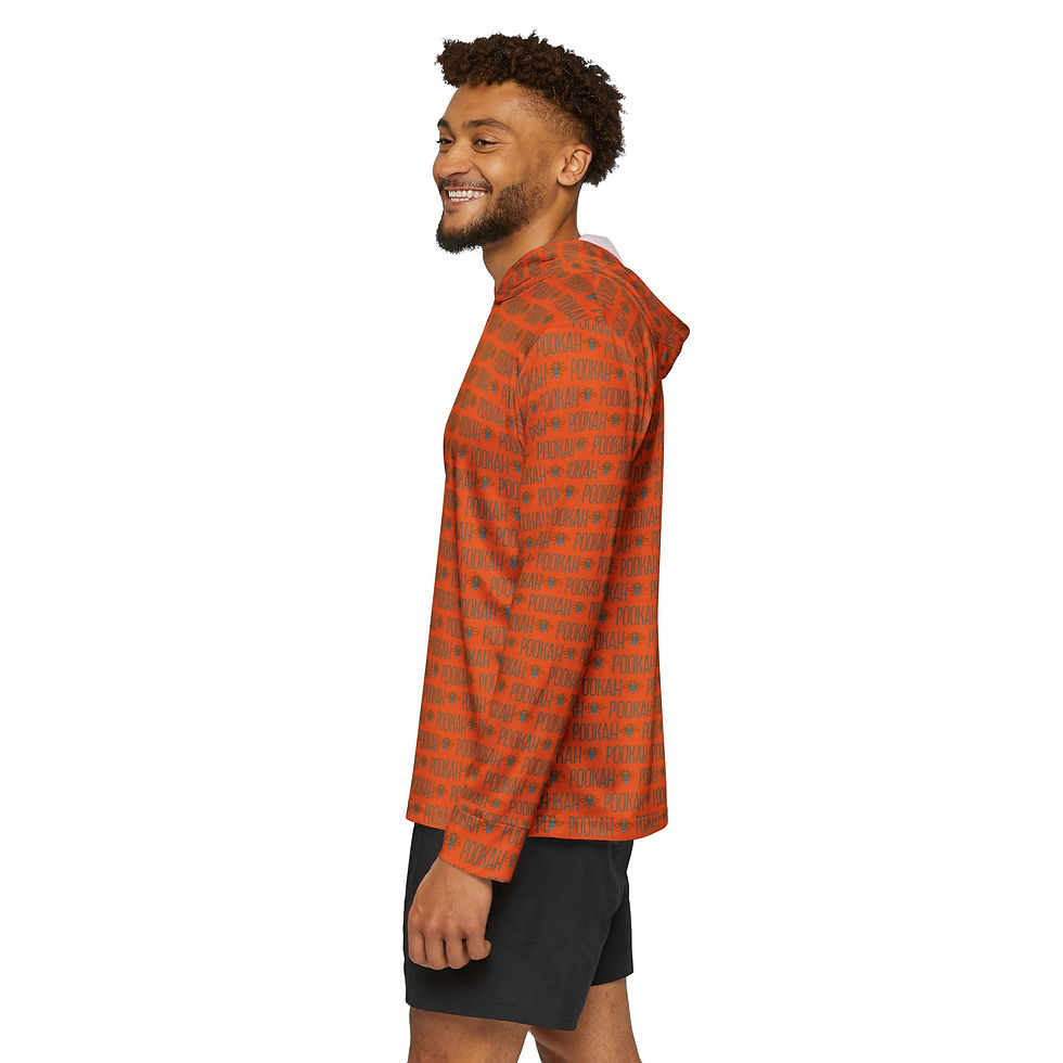 Thumbnail: Pookah Buhg Men's Sports Warmup Hoodie - Orange