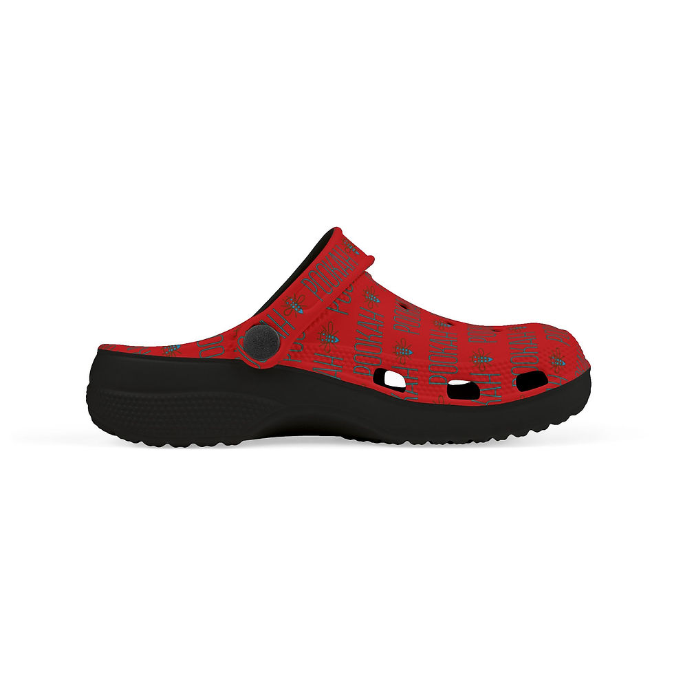 Thumbnail: Pookah Buhg Kids' Playful Clogs - Red - Boys and Girls