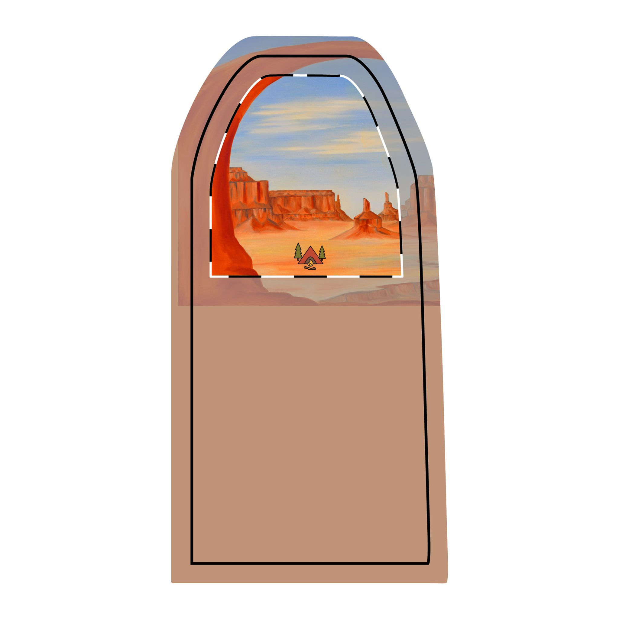 Beetle-Go National Spaces by Donald A Gaillard Desert Sling Adventure Bag