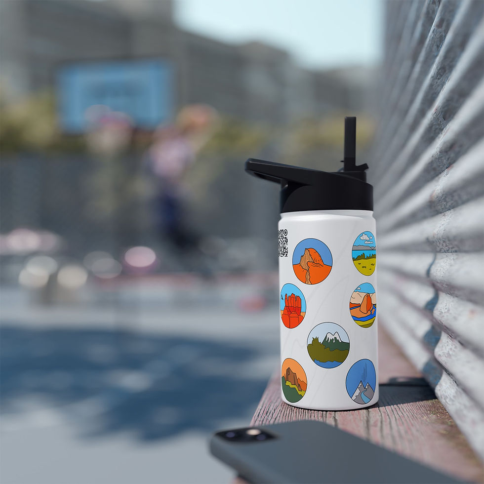 Thumbnail: Beetle-Go National Spaces Stainless Steel Adventure Tumbler with original music