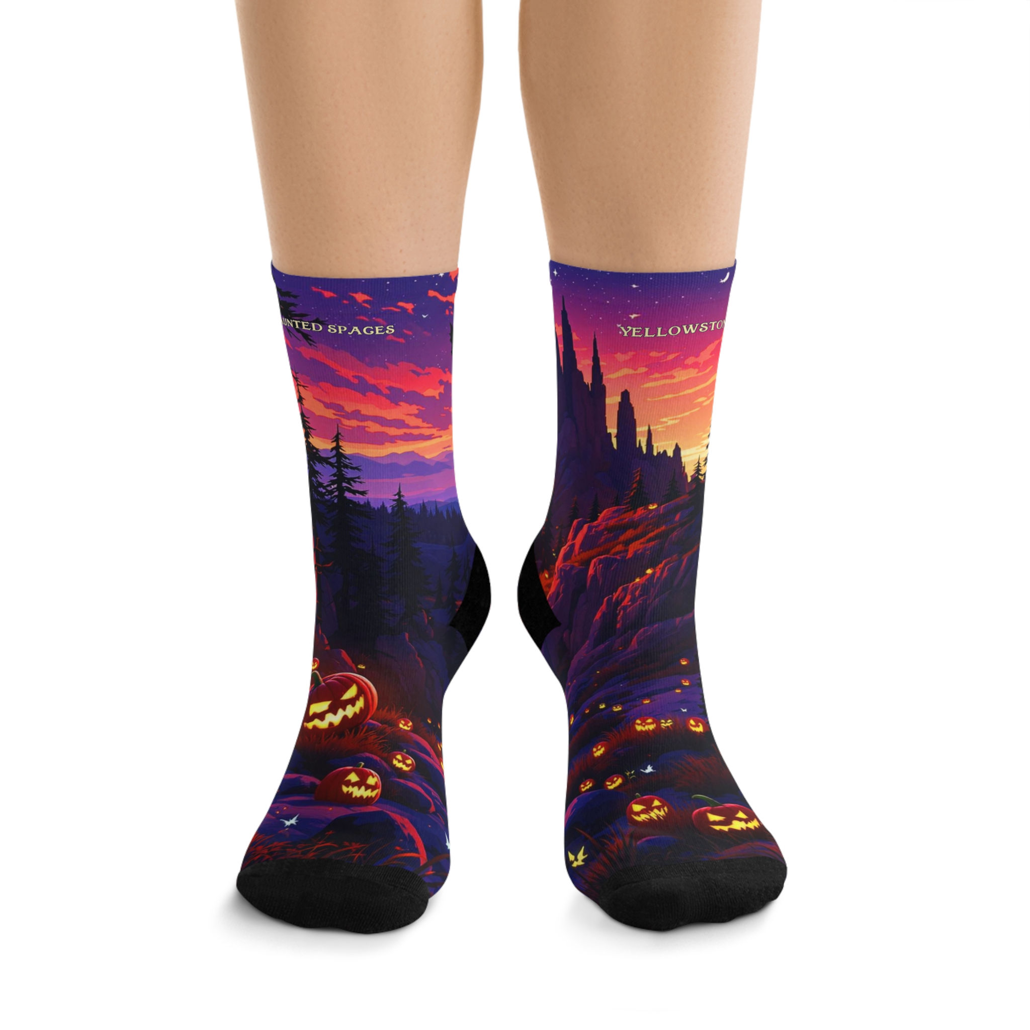 Beetle-Go Haunted Spaces Yellowstone Recycled Poly Fiber Socks