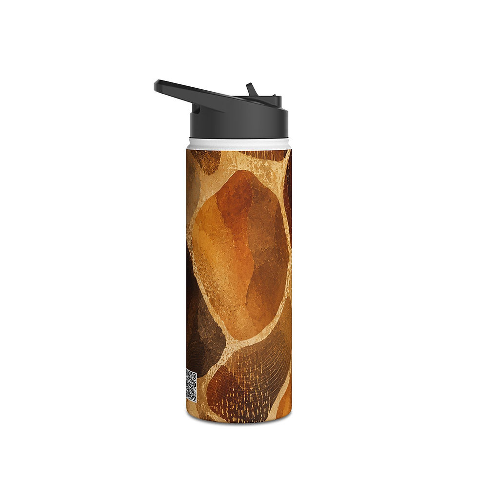 Thumbnail: Giraffe Color Print Stainless Steel Tumbler