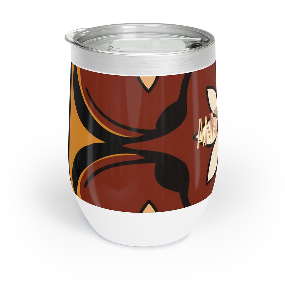 Thumbnail: Annie Pookah Colorful Floral Wine Tumbler