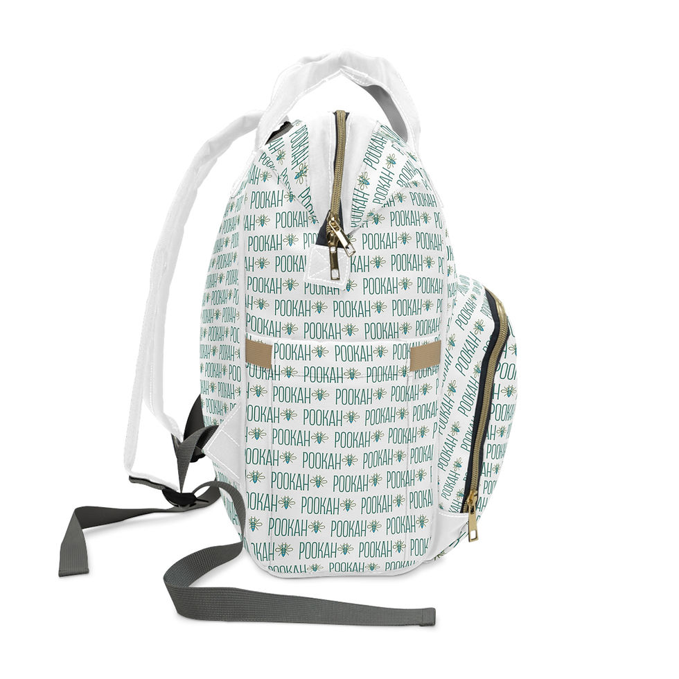 Thumbnail: Pookah Buhg Multi-functional Diaper Bag Backpack - White