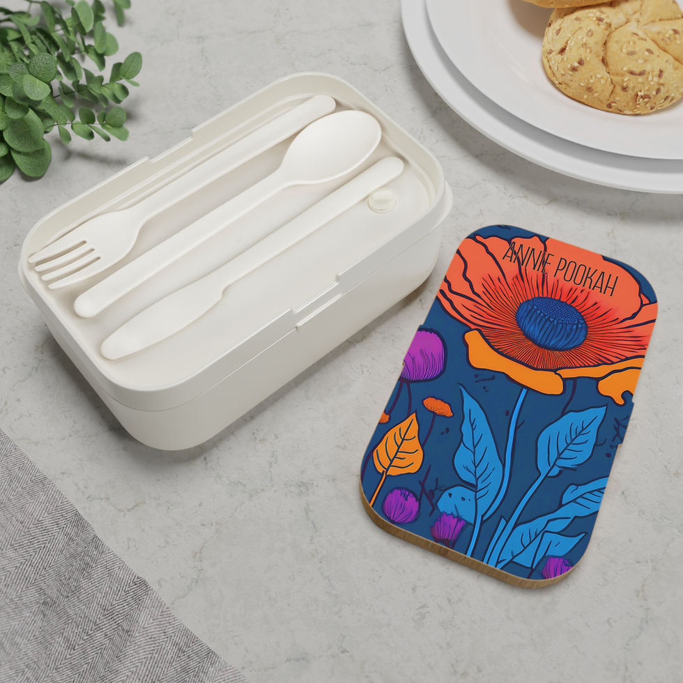 Annie Pookah Eco-Friendly Wooden Bento Lunch Box 