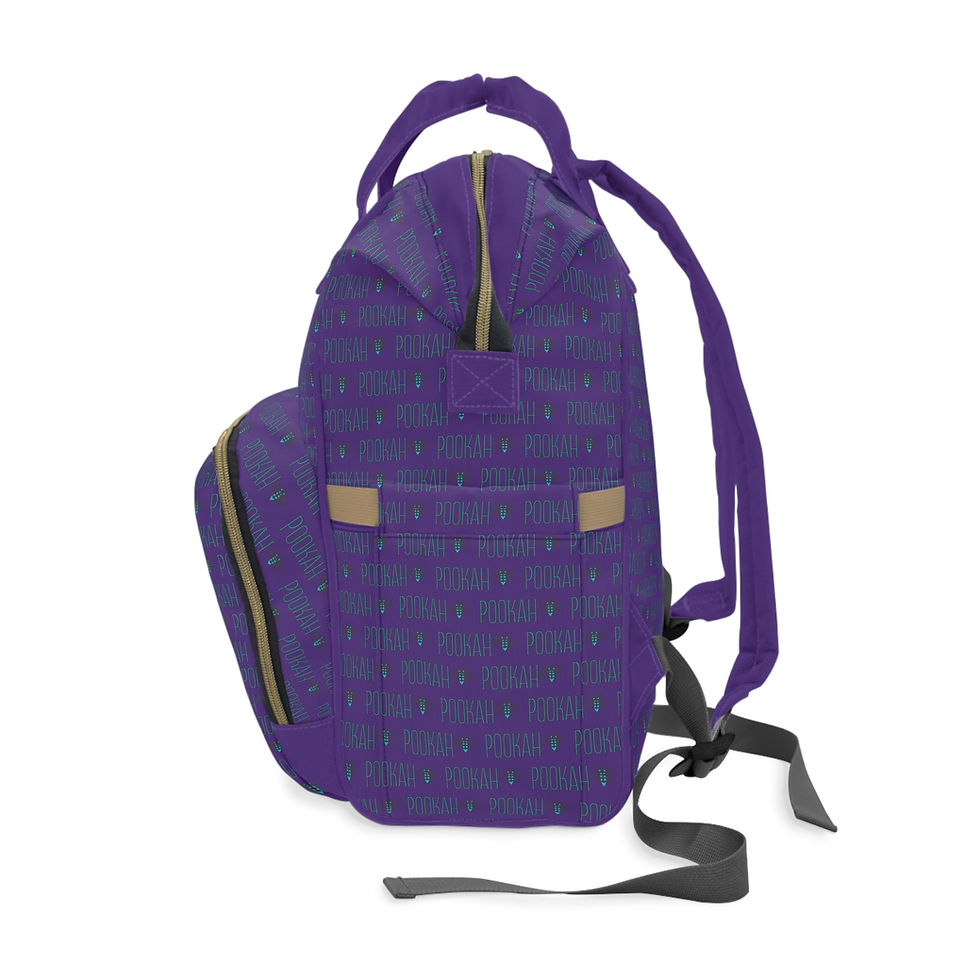 Thumbnail: Pookah Buhg Multi-functional Diaper Bag Backpack - Purple