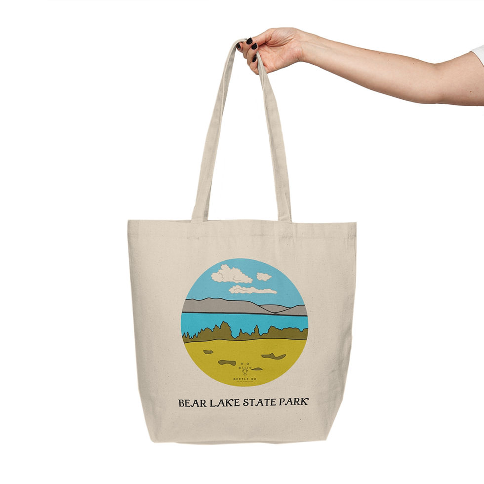 Thumbnail: Beetle-Go Bear Lake State Park Canvas Grocery Shopping Bag