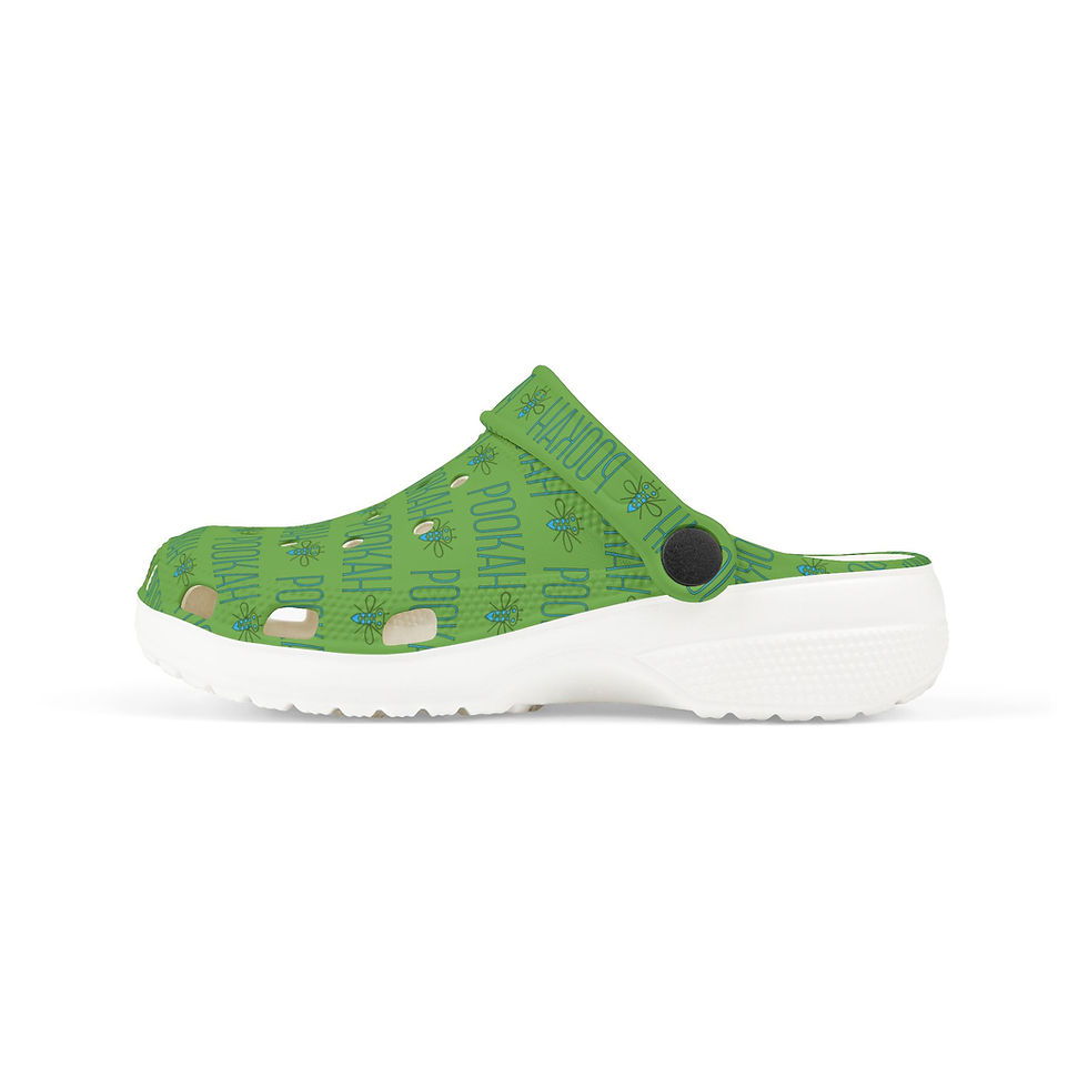 Thumbnail: Pookah Buhg Kids' Playful Clogs - Green - Boys and Girls