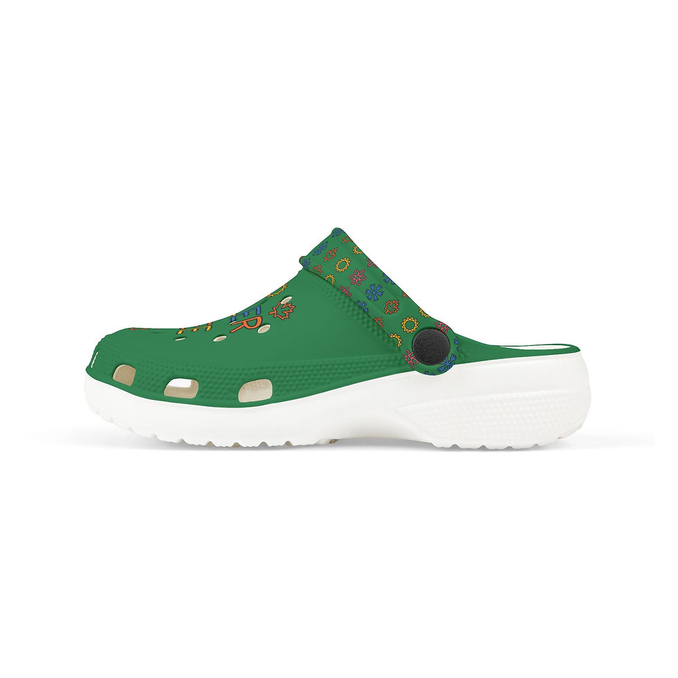 Thumbnail: Cobbler Coffee Kids - Playful Clogs - Boys and Girls - Dark Green