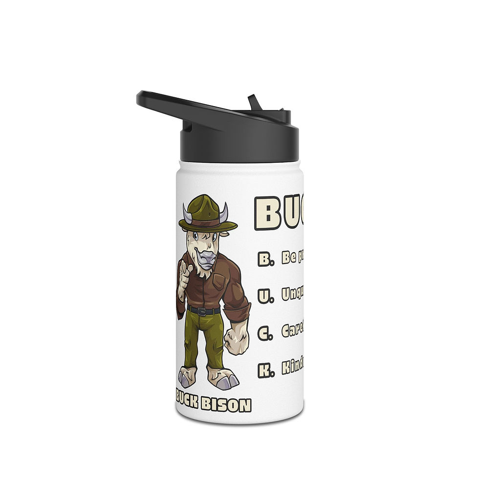 Thumbnail: Beetle-Go B.U.C.K. UP with BUCK BISON - Stainless Steel Tumbler