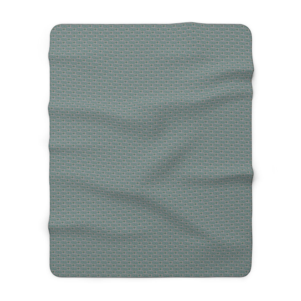 Thumbnail: Pookah Buhg Cozy Sherpa Fleece Blanket - Grey