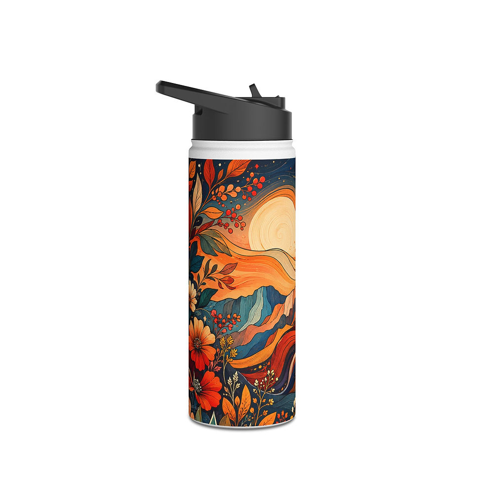 Thumbnail: Desert Bloom Stainless Steel Water Bottle