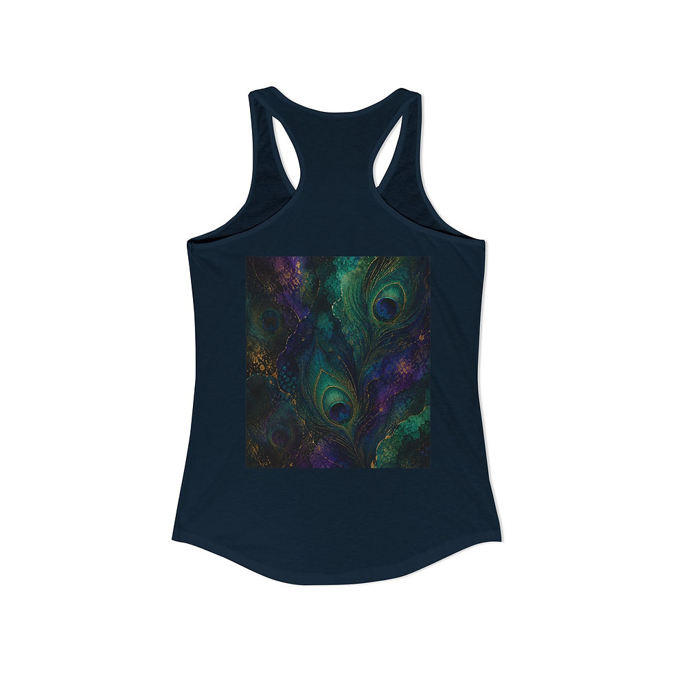 Thumbnail: Peacock Color Print Racerback Tank